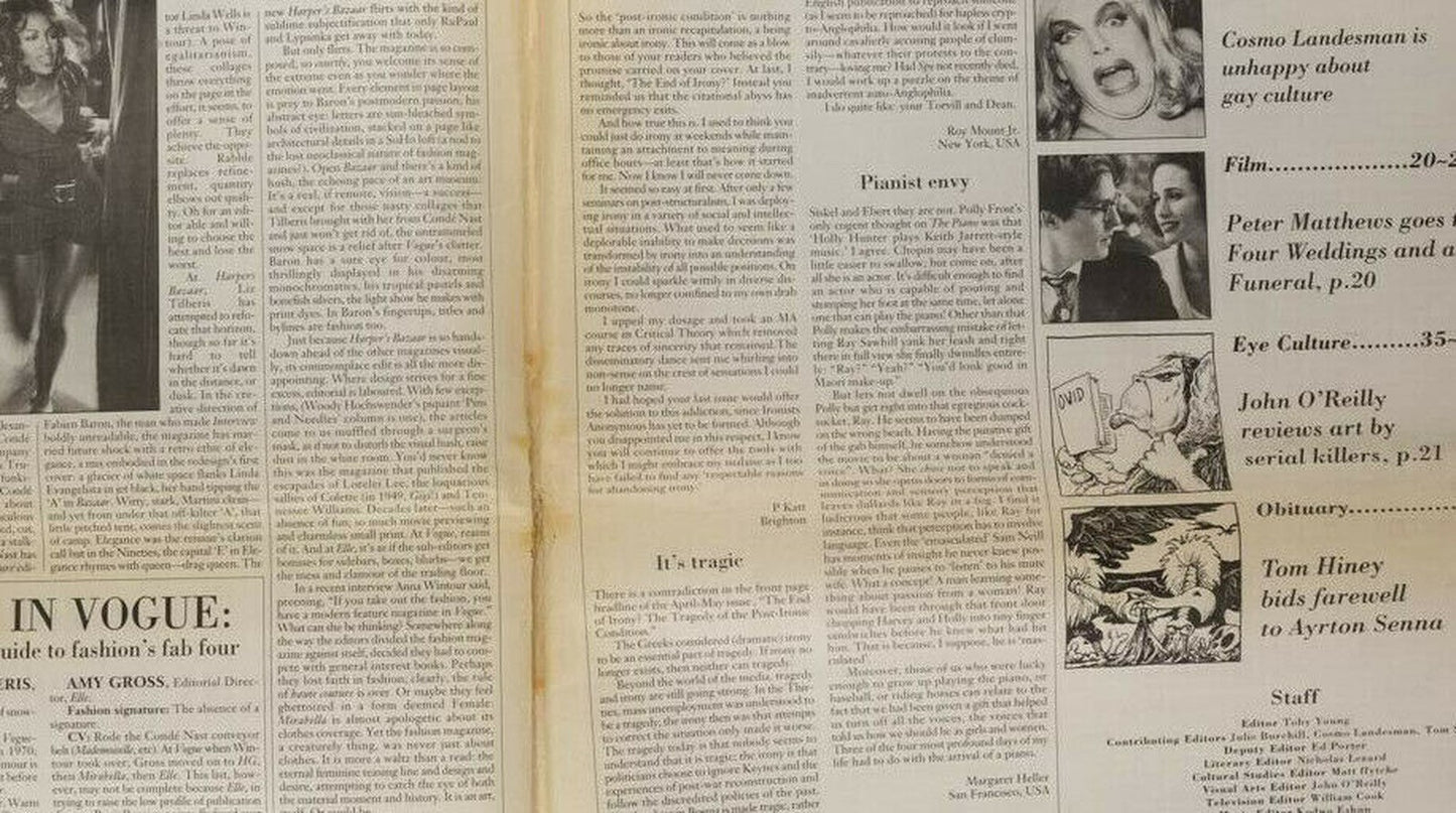 ELIZABETH HURLEY Naomi Campbell WILLIAM KLEIN Drag SENNA Modern Review June 1994