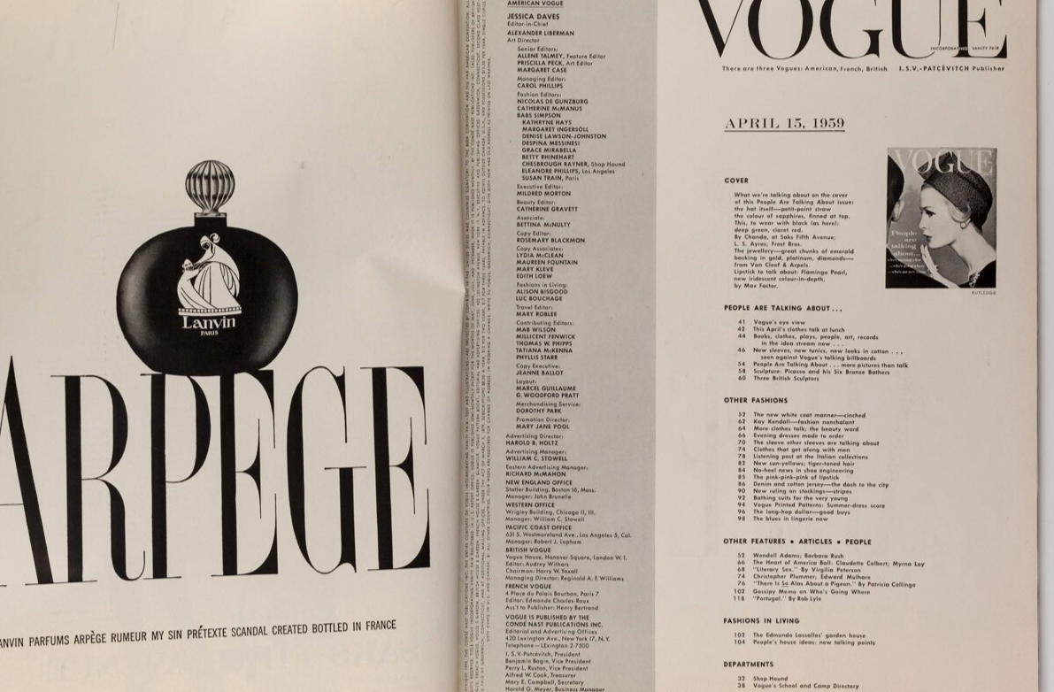 Penn AUDREY HEPBURN Christopher Plummer  VOGUE April 1959  Myrna Loy WILLIE MAYS