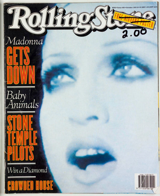 Madonna STONE TEMPLE PILOTS Crowded House ROLLING STONE AUSTRALIA magazine 1993