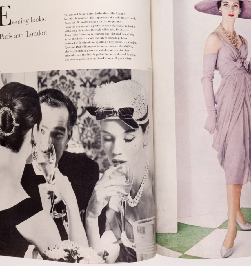 ANNABEL BIRLEY Richard Attenborough KLEIN Norman Parkinson VOGUE December 1956