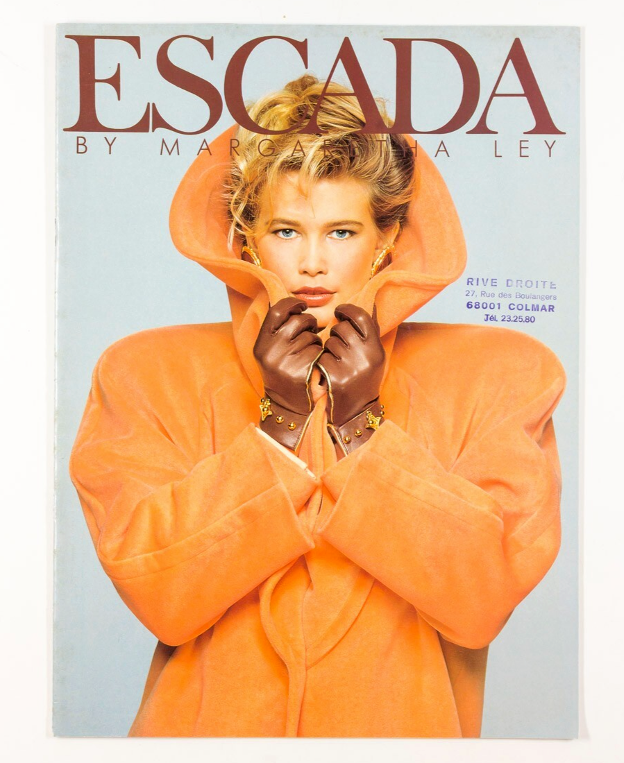 Claudia Schiffer ESCADA Fall 1990 LOOKBOOK catalogue YASMEEN GHAURI Gail Elliott