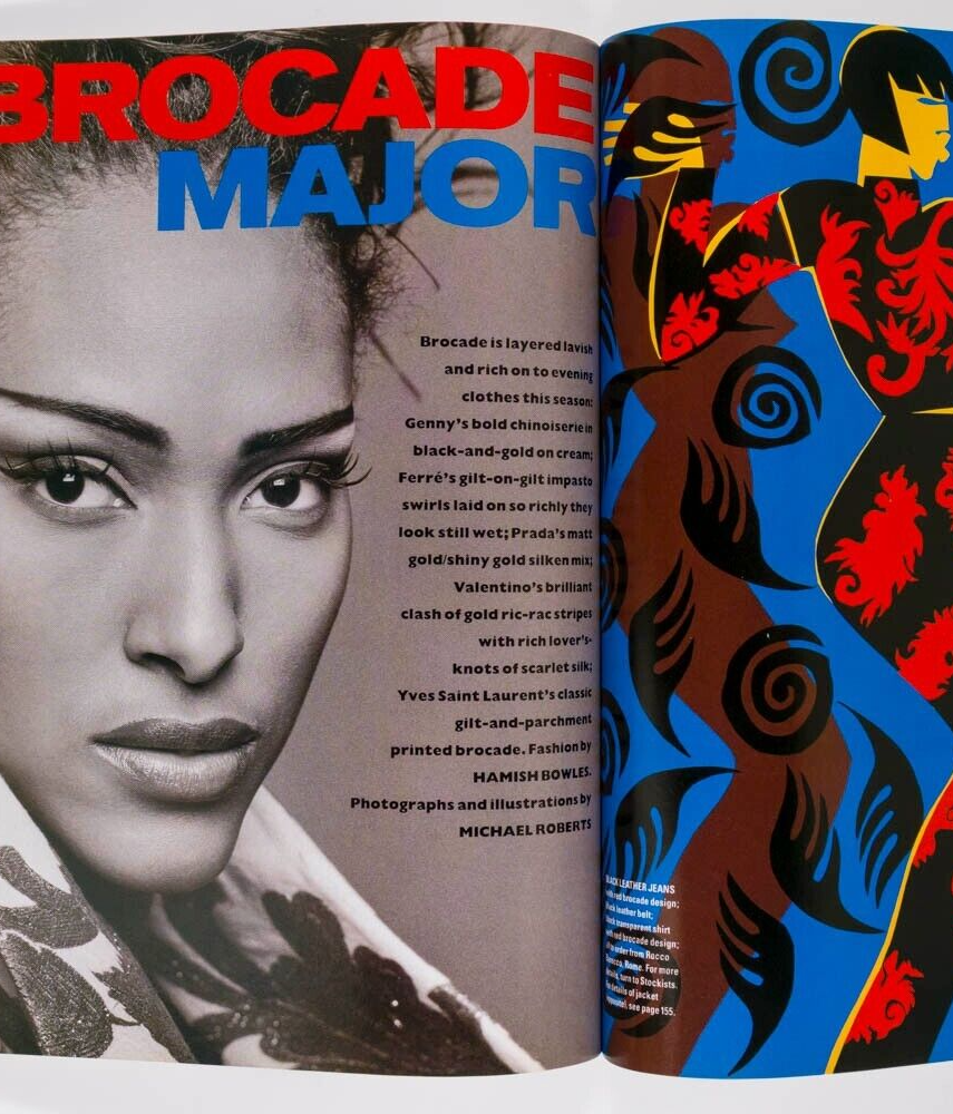 Yasmeen Ghauri LUCY FERRY Joely Richardson HARPERS & QUEEN December 1992 Freud