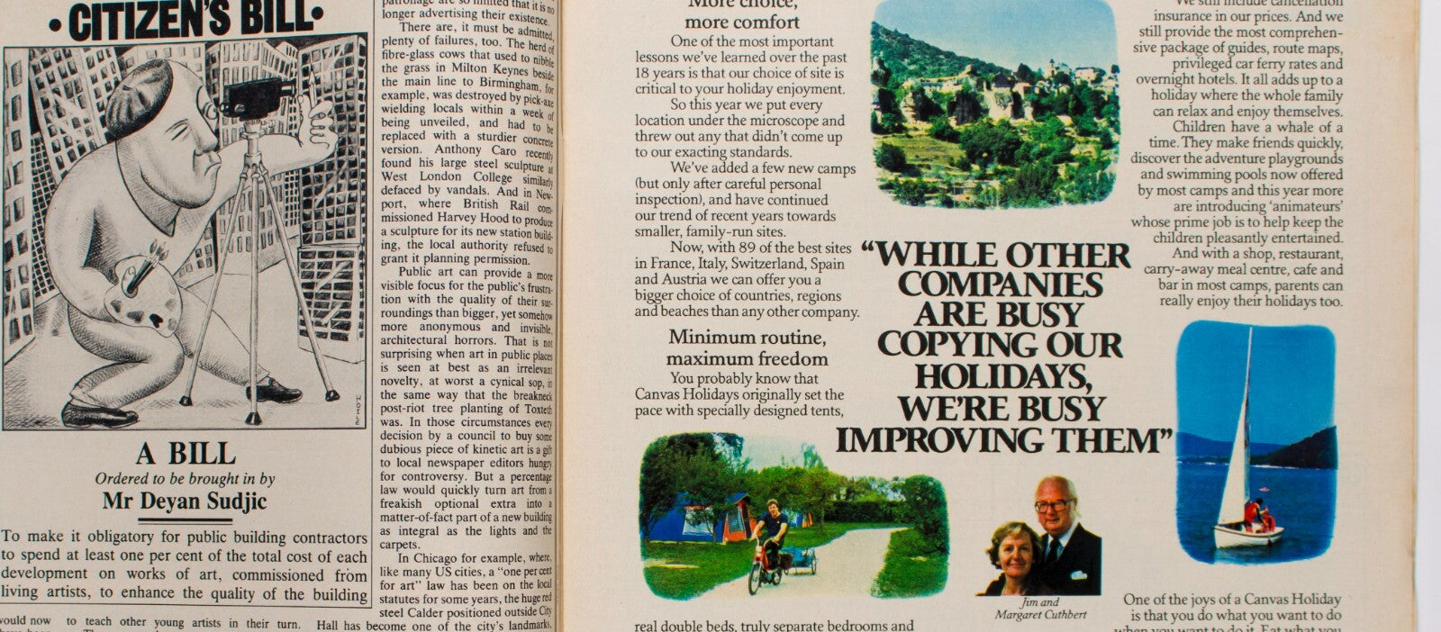 GRETA SCACCHI Julie Walters RICHARD GORDON Sunday Times 9 Jan 1983 Deyan Sudjic