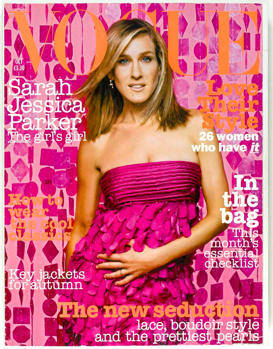 Sarah Jessica Parker HILARY RHODA Vogue magazine 2003 October SATC Diana Dondoe