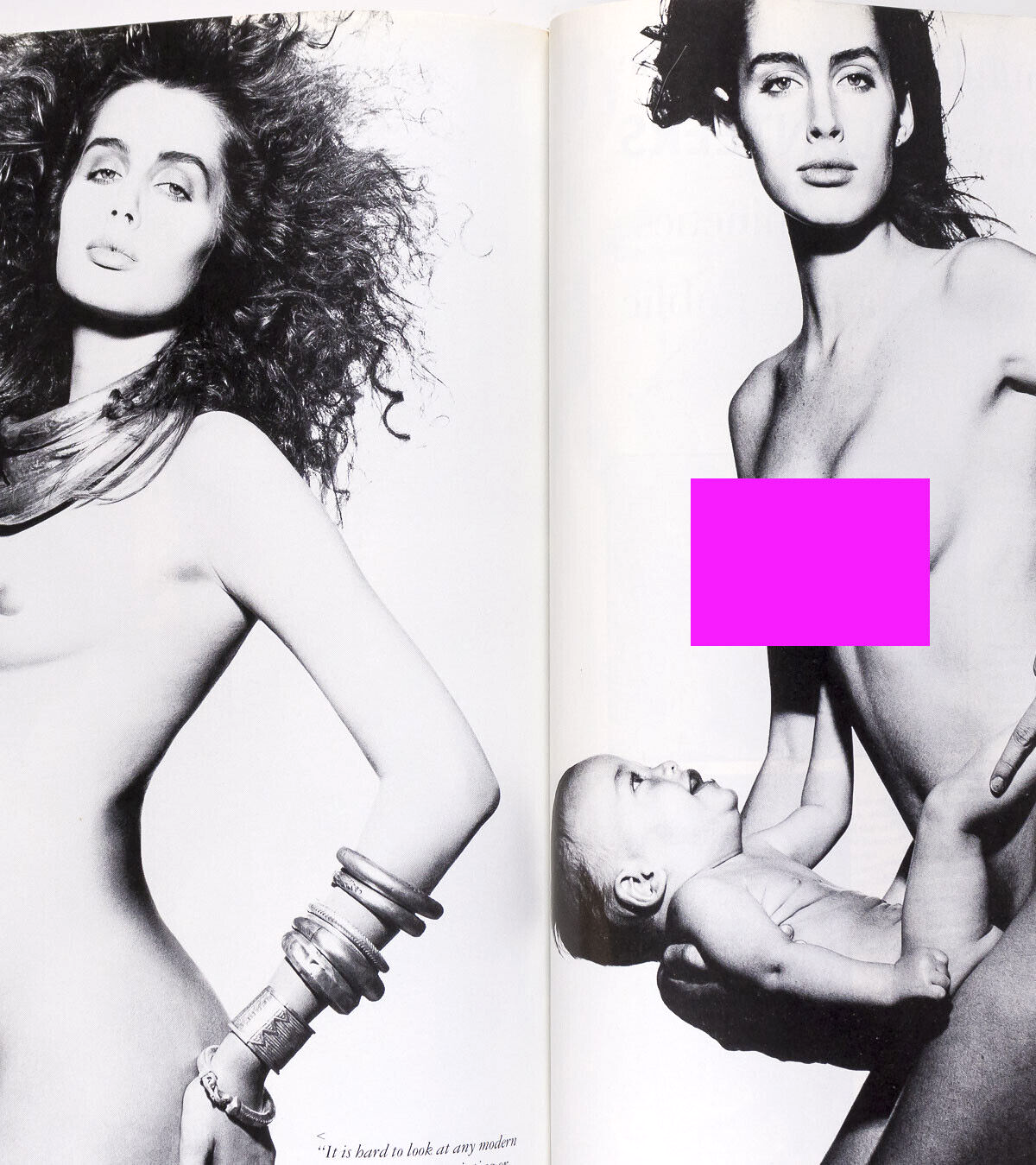 VERSACE Stephanie Seymour KYLIE Ritts WARHOL Julie Anderson BRUCE WEBER Vogue UK