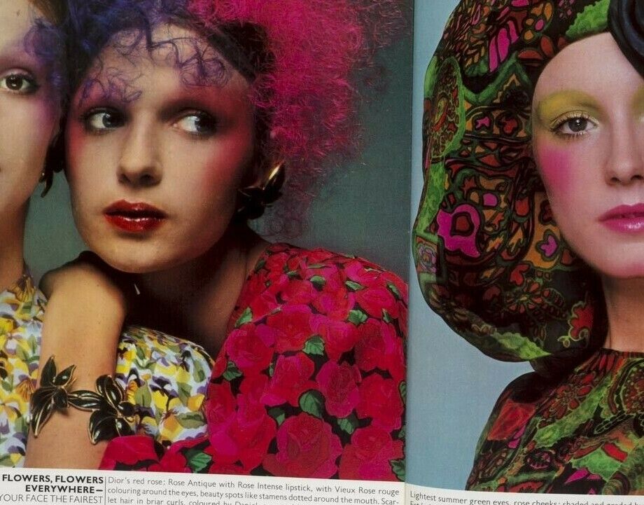 ELIZABETH TAYLOR Audrey Hepburn SOPHIA LOREN Barbara Parkins VOGUE March 1, 1971