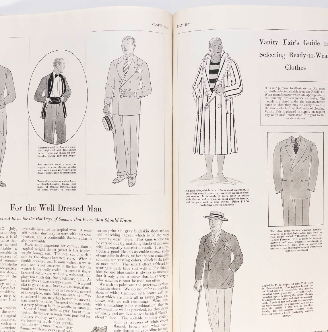 Joseph B Platt T S ELIOT Conan Doyle STEICHEN Gay VANITY FAIR magazine July 1923