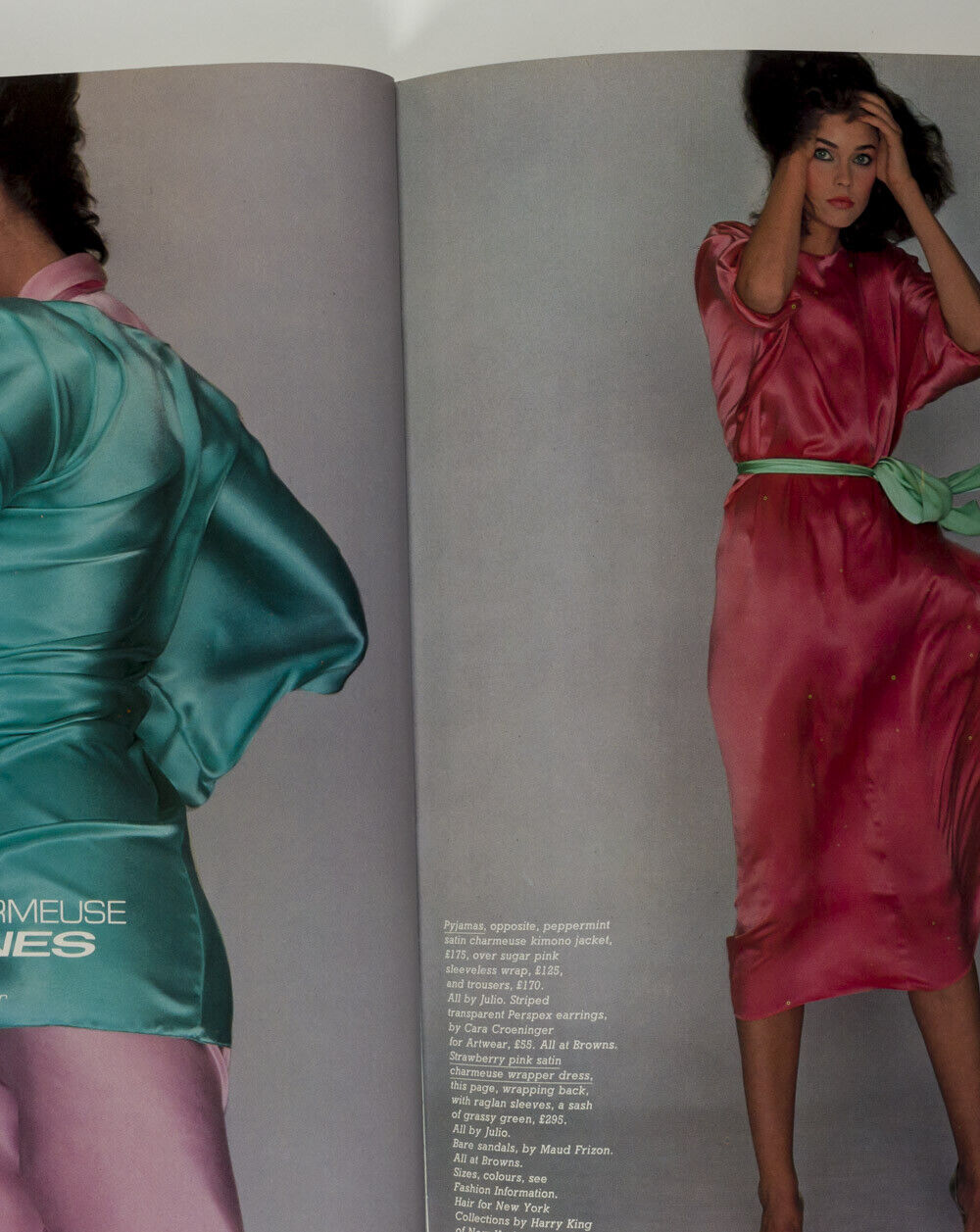 GUY BOURDIN Iman GIA CARANGI Catherine Oxenberg WET MAGAZINE Hanae Mori UK Vogue