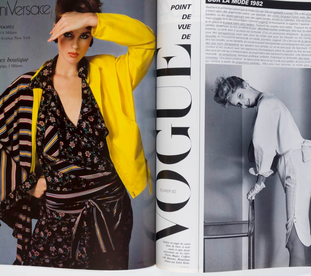 Jacki Adams GUY BOURDIN Roman Polanski BRUCE WEBER Paris Vogue February 1982 VTG