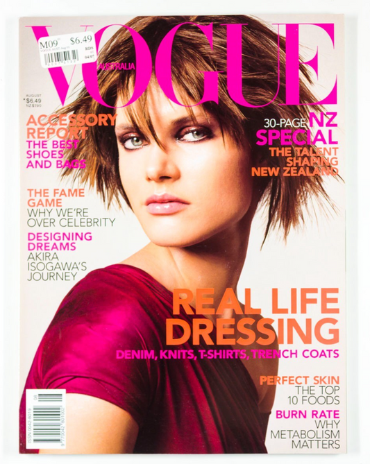 MALGOSIA BELA Alyssa Sutherland NZ  Vogue Australia August 2001  Renee Zellweger