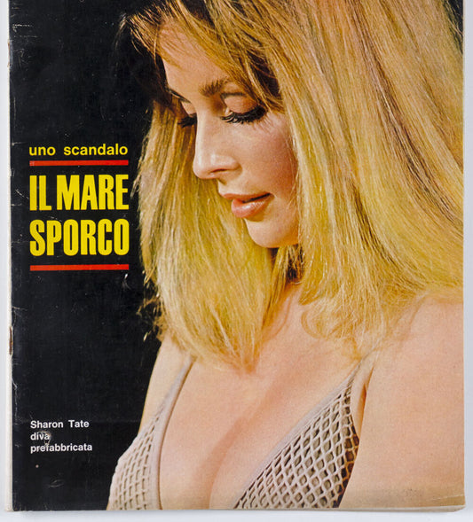 SHARON TATE Rare photo feature 1960's Panorama magazine ITALIAN Humphrey Bogart