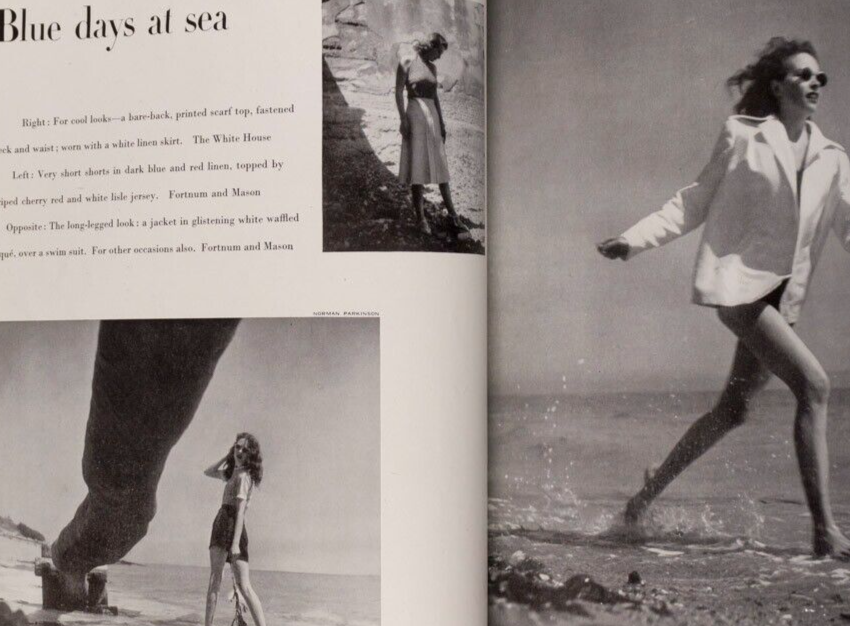 Lee Miller HITLER BATH Paris couture doll show NORMAN PARKINSON Vogue July 1945