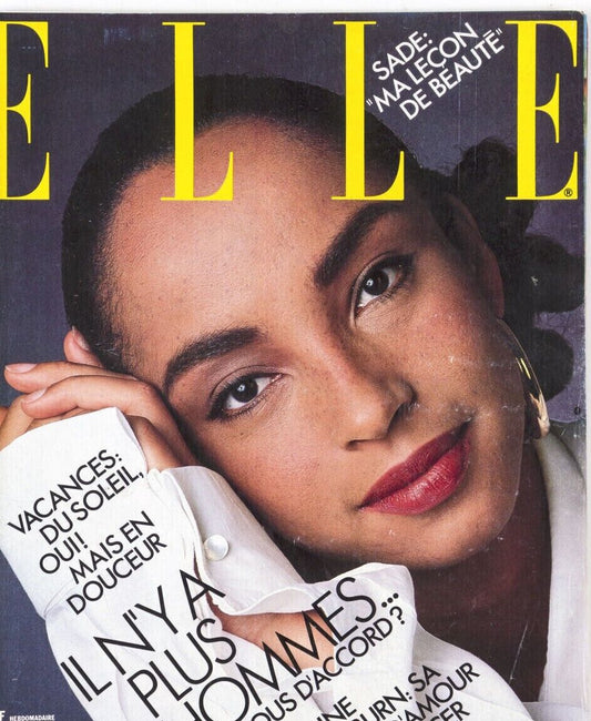 SADE ADU Molly Ringwald KATHARINE HEPBURN Fashion 1980's French Elle magazine