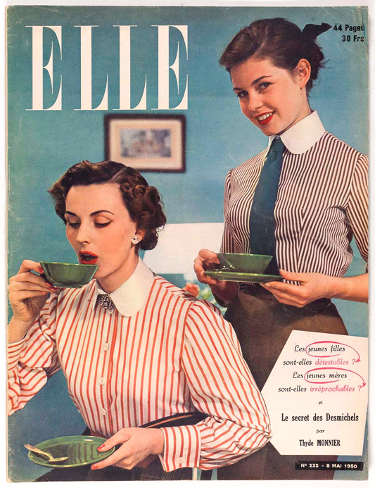 Brigitte Bardot cover & inside Jean Jacquelin FRENCH ELLE MAGAZINE May 1950 232