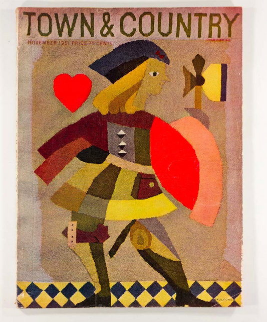 MARY FAULCONER design ART Town & Country magazine November 1951 Fashion CULTURE