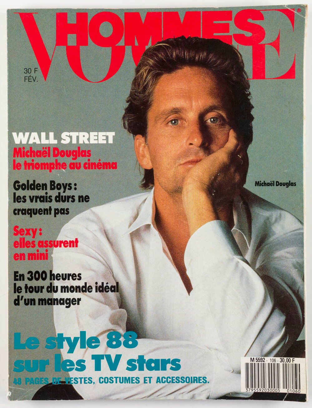 Michael Douglas WALL ST. Accessories TV Stars JACKETS 80's menswear VOGUE HOMMES