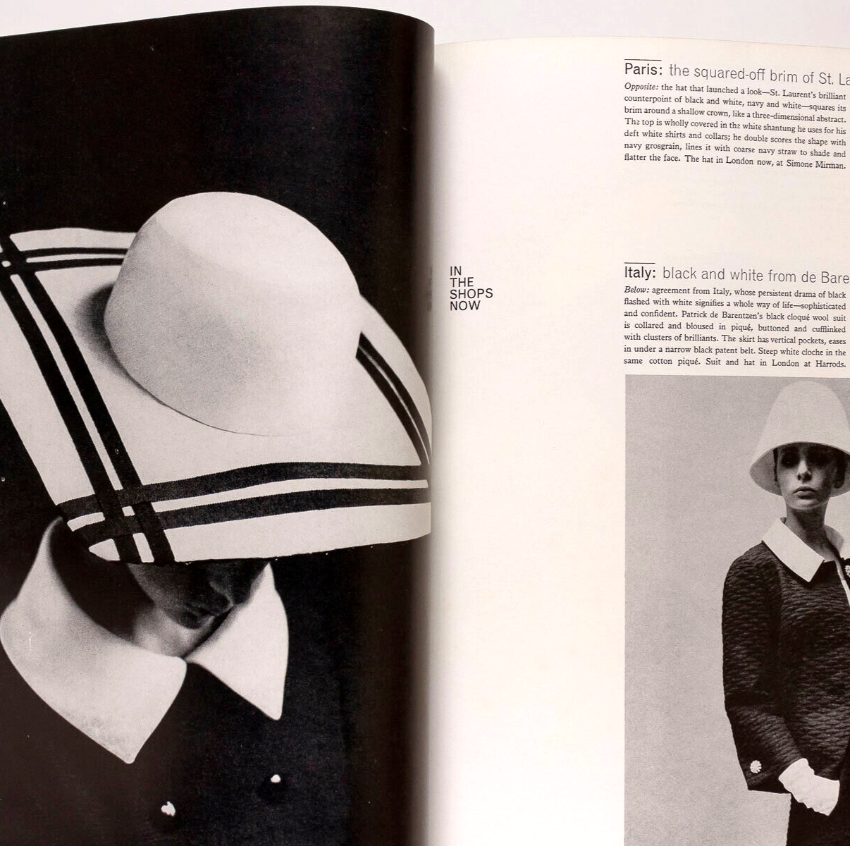 Veruschka JEAN SHRIMPTON Andre Malraux UK HARPERS April 1964 Givenchy BALENCIAGA