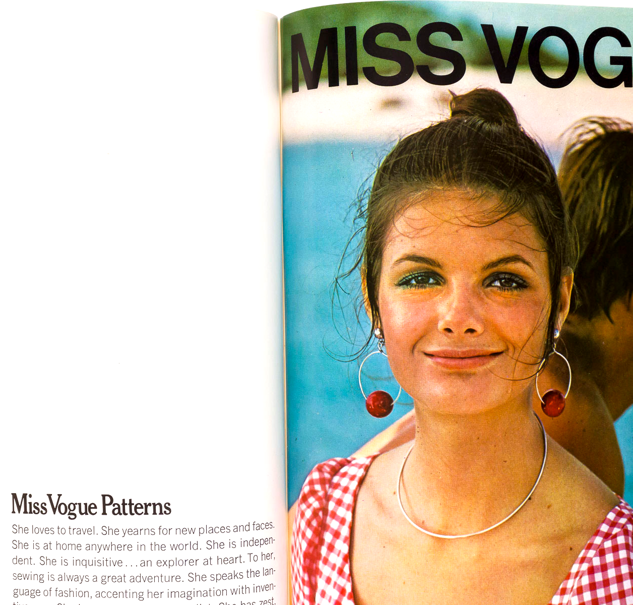 Marisa Berenson ANTONIO LOPEZ Couture SEAMING Kaftan VOGUE magazine Pattern book