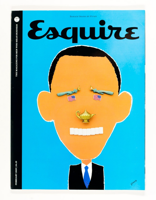 Barack Obama BILL NIGHY Michael Sheen ESQUIRE magazine February 2009 Tom Cruise