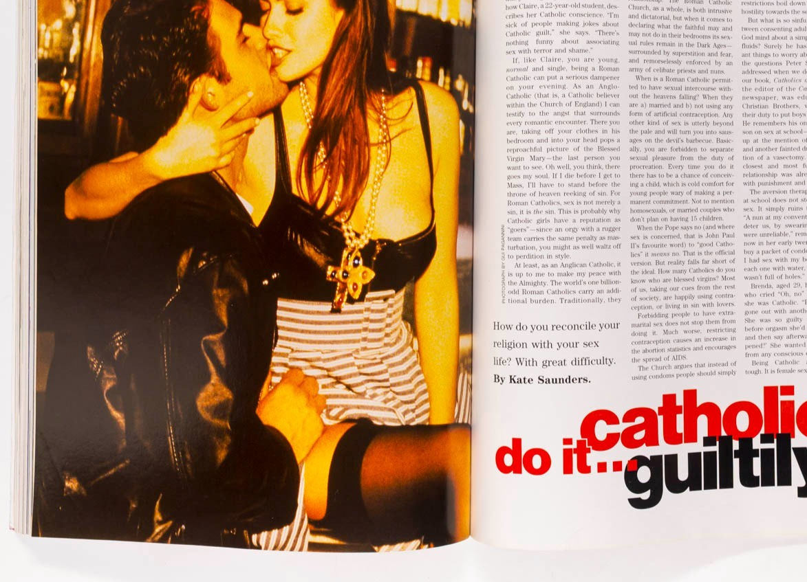 CLAIRE DHELENS Pedro Almodovar MIAMI 20th Anniversary COSMOPOLITAN March 1992 UK