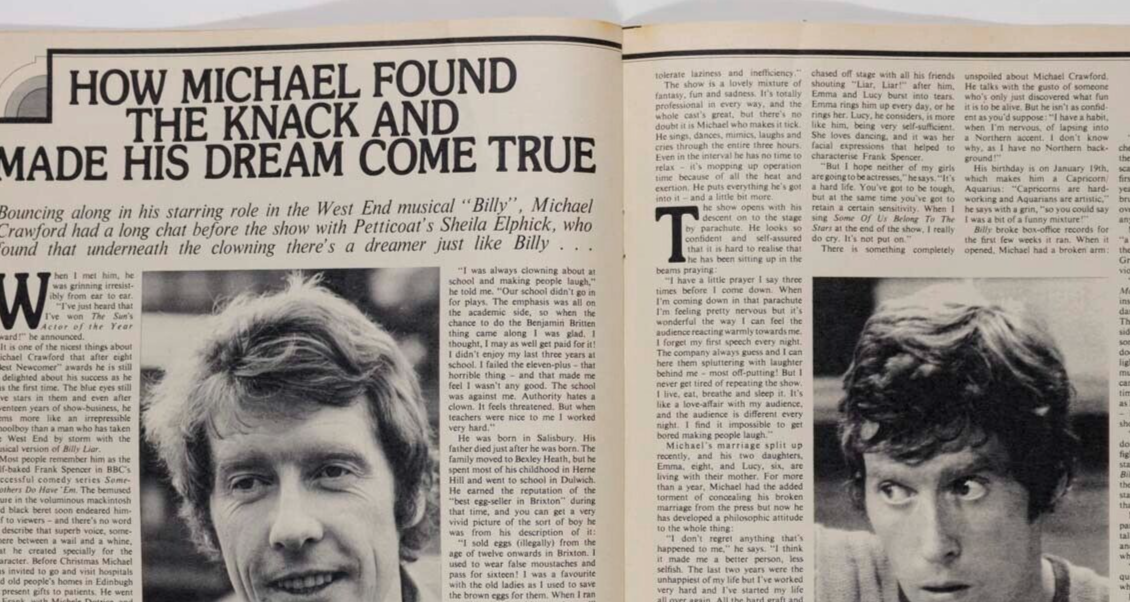 Michael Crawford CYBIL SHEPHERD The Sweet KENNY EVERETT Elton PETTICOAT magazine