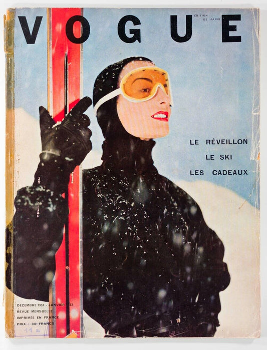 Skiwear BALENCIAGA Cecil Beaton CHRISTIAN DIOR Balmain CHANEL Hermes PARIS VOGUE