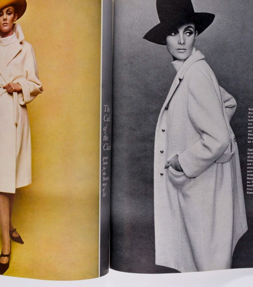 Veruschka JEAN SHRIMPTON Andre Malraux UK HARPERS April 1964 Givenchy BALENCIAGA