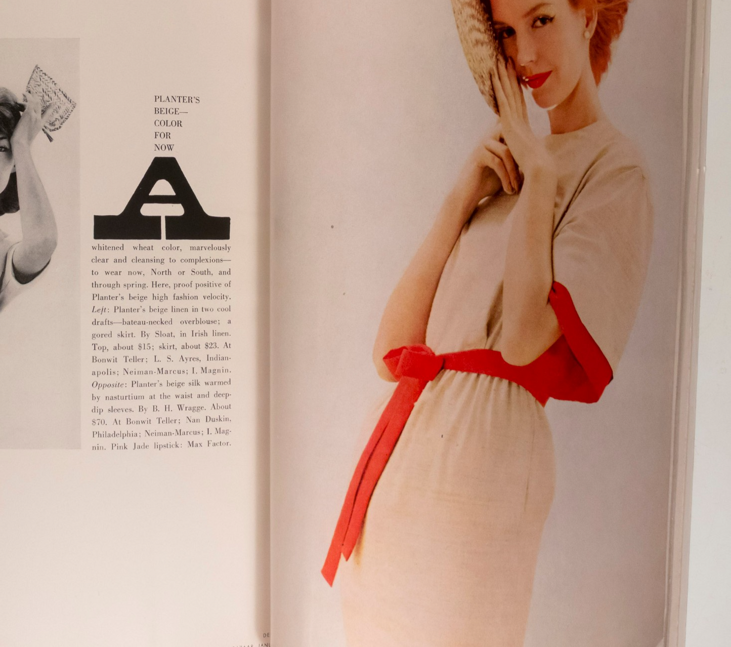 Nena von Schlebrugge AVEDON Lily Chair SAUL LEITER Harper's Bazaar January 1960