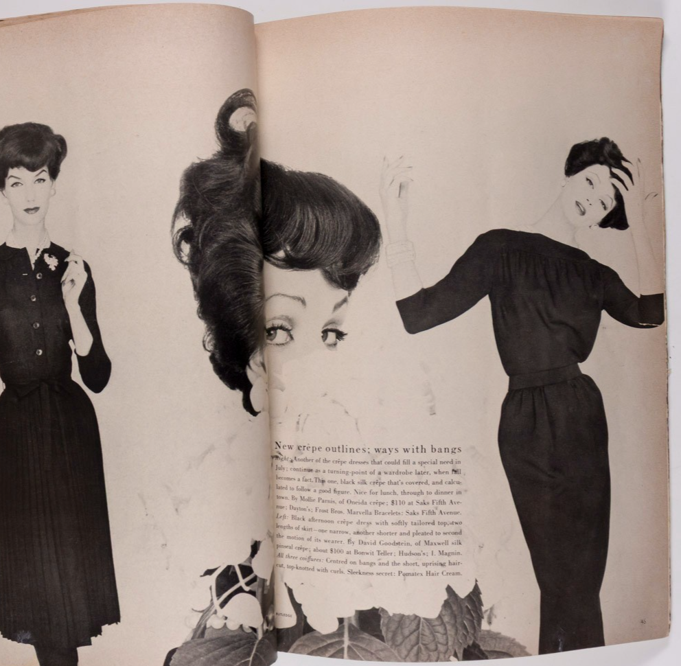 Anne St Marie RENE BOUCHE Bridal VOGUE July 1957 Marmie Eisenhower HORST Vevean