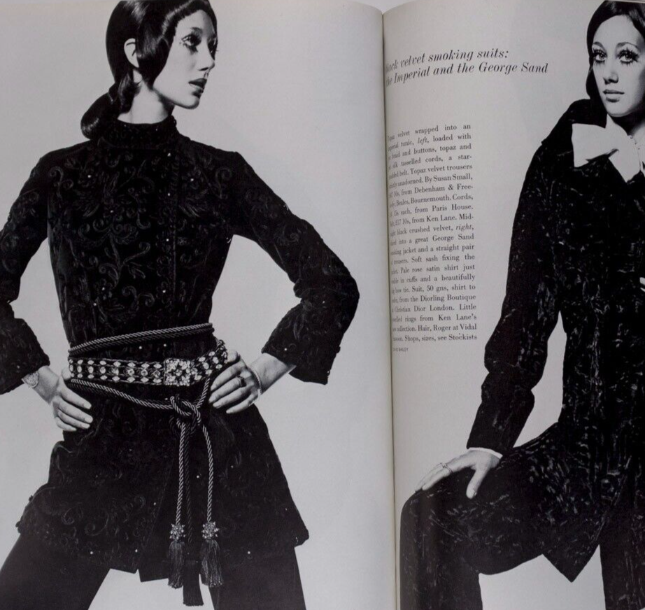 DONYALE LUNA Barbra Streisand MARISA BERENSON Cecil Beaton OSSIE CLARK vtg VOGUE
