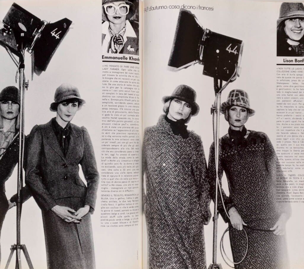 Laura Alvarez GIANNI VERSACE Antonio Lopez LAGERFELD Valentino YSL Armani  VOGUE