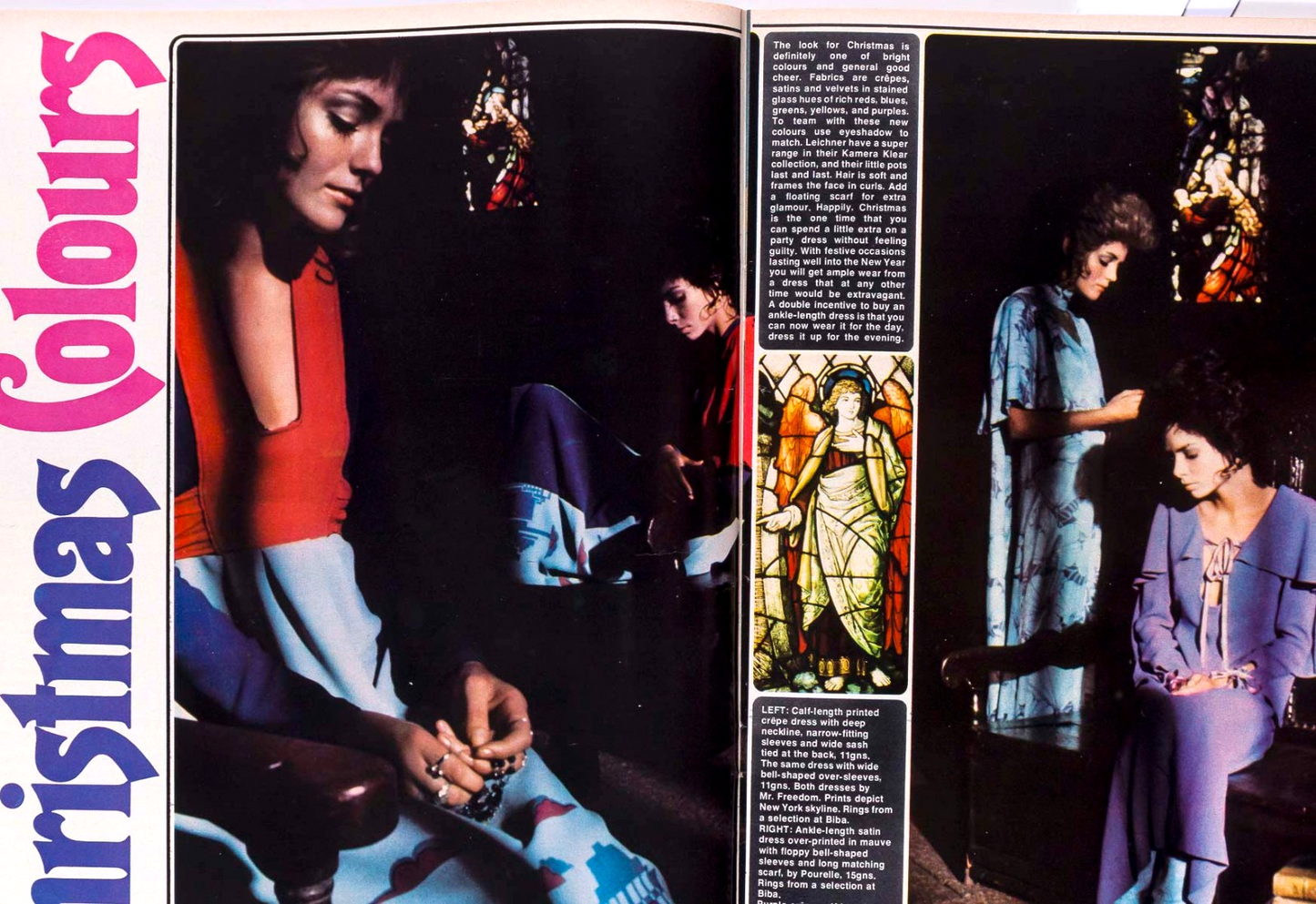 TWIGGY Ossie Clark MR FREEDOM Patchwork 19 MAGAZINE December 1969 Graphic TSHIRT