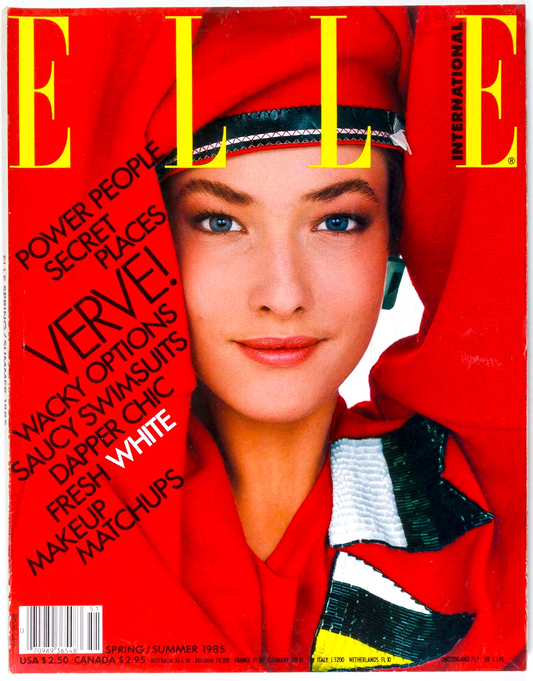 Tatjana Patitz YASMIN LE BON Ines de la Fressange ELLE INTERNATIONAL Spring 1985