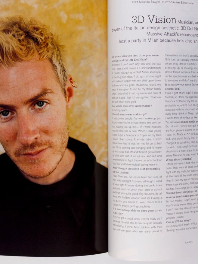Ewan McGregor ADRIAN NEIL RAYMENT Jodie Kidd ARENA HOMME # 6 1996 Juergen Teller