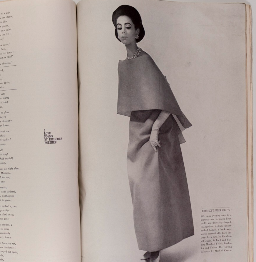 Tilly Tizzani MELVIN SOKOLSKY Saul Leiter HARPERS April 1962 Worth GIVENCHY Dior