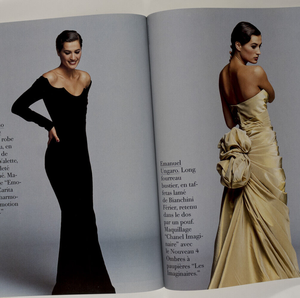 Heather Stewart-Whyte CHRISTY TURLINGTON Tatjana Patitz UNGARO vtg PARIS VOGUE