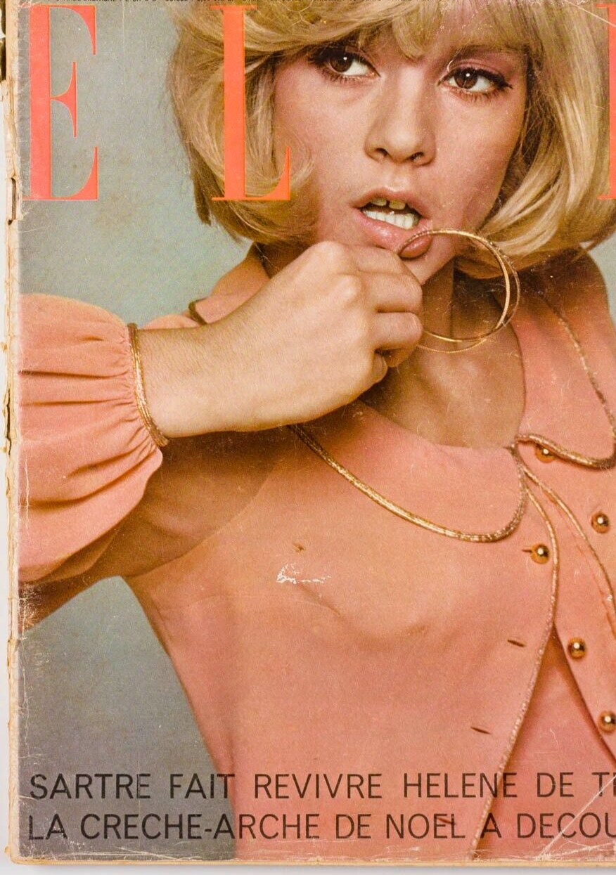 Sylvie Vartan RARE FRENCH ELLE Magazine 1960s Parisian Fashion VTG Fra Sylvie Vartan RARE FRENCH ELLE Magazine 1960s Parisian Fashion VTG Fra