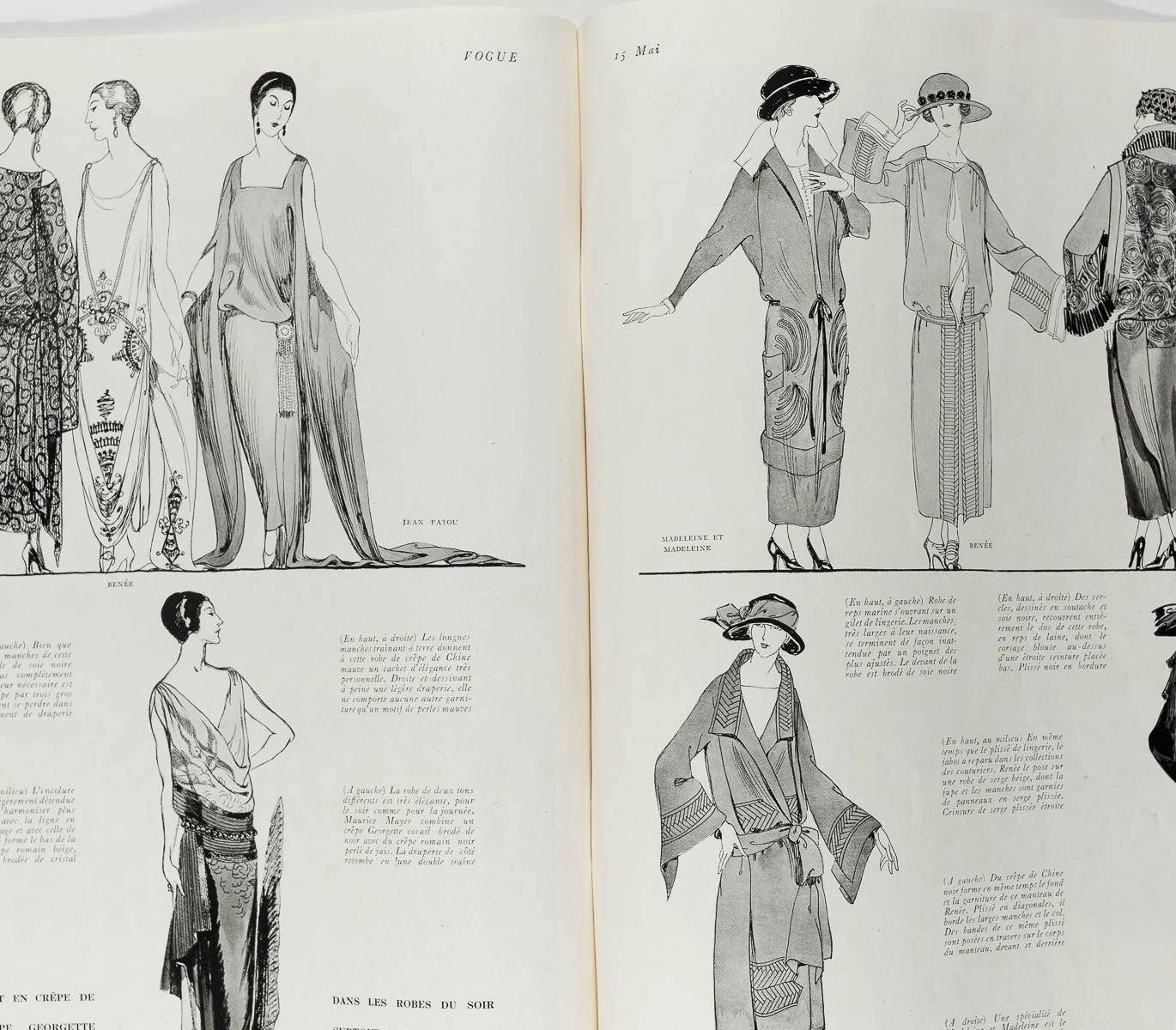 GEORGES LEPAPE Andre Marty DELAGE Maurice Goldberg PARIS VOGUE magazine May 1922