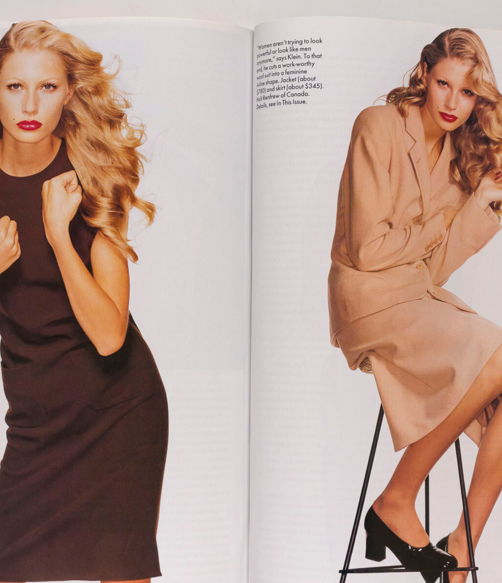 Karen Mulder LINDA EVANGELISTA Bridget Hall VOGUE August 1994 Kirsty Hume CK vtg
