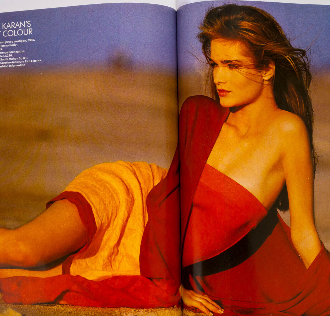 Cindy Crawford NAOMI CAMPBELL Howard Hodgkin VTG January 1988 VOGUE magazine