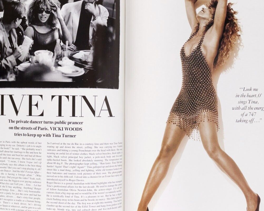 Tina Turner & Chow KENNETH BRANAGH Tatjana Patitz EMMA THOMPSON Lindbergh VOGUE