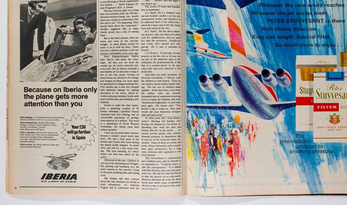 Ernest Cole SOUTH AFRICA Rolex ad SUNDAY TIMES magazine 1966 November ASTRODOME