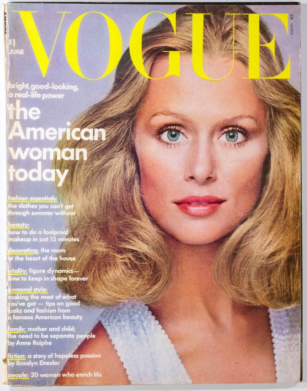 Lauren Hutton RICHARD AVEDON American Woman LOIS CHILES Vogue magazine June 1973