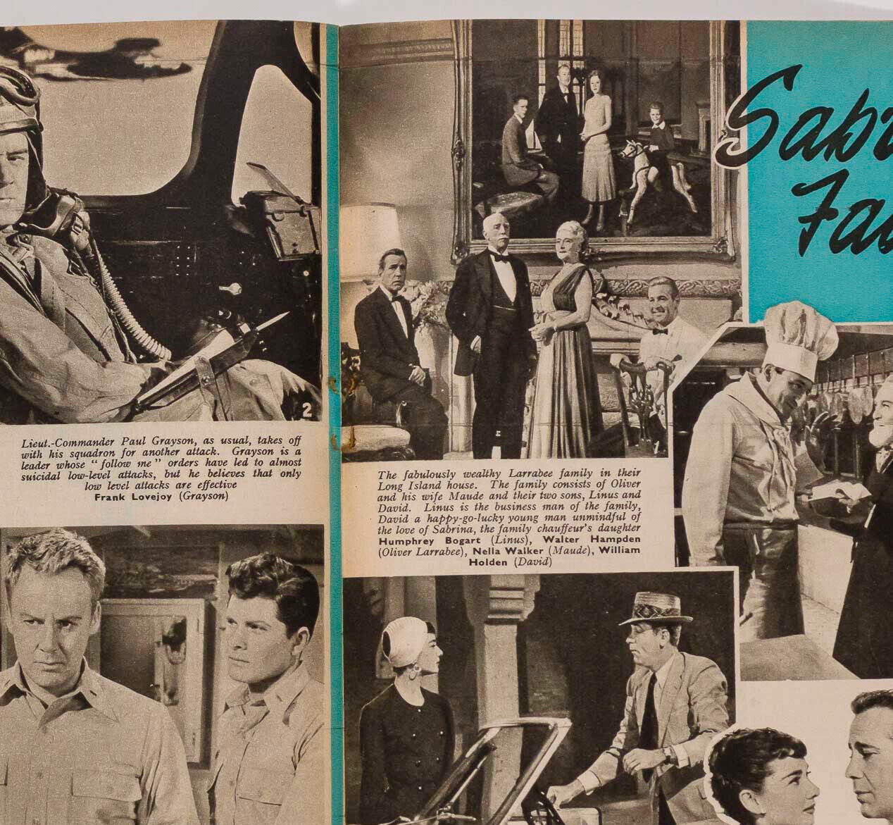AUDREY HEPBURN William Holden PICTURE SHOW magazine 1954 October FILM PICTORIAL