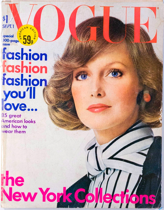 Karen Graham IRVING PENN New York Collections US VOGUE magazine September 1 1972