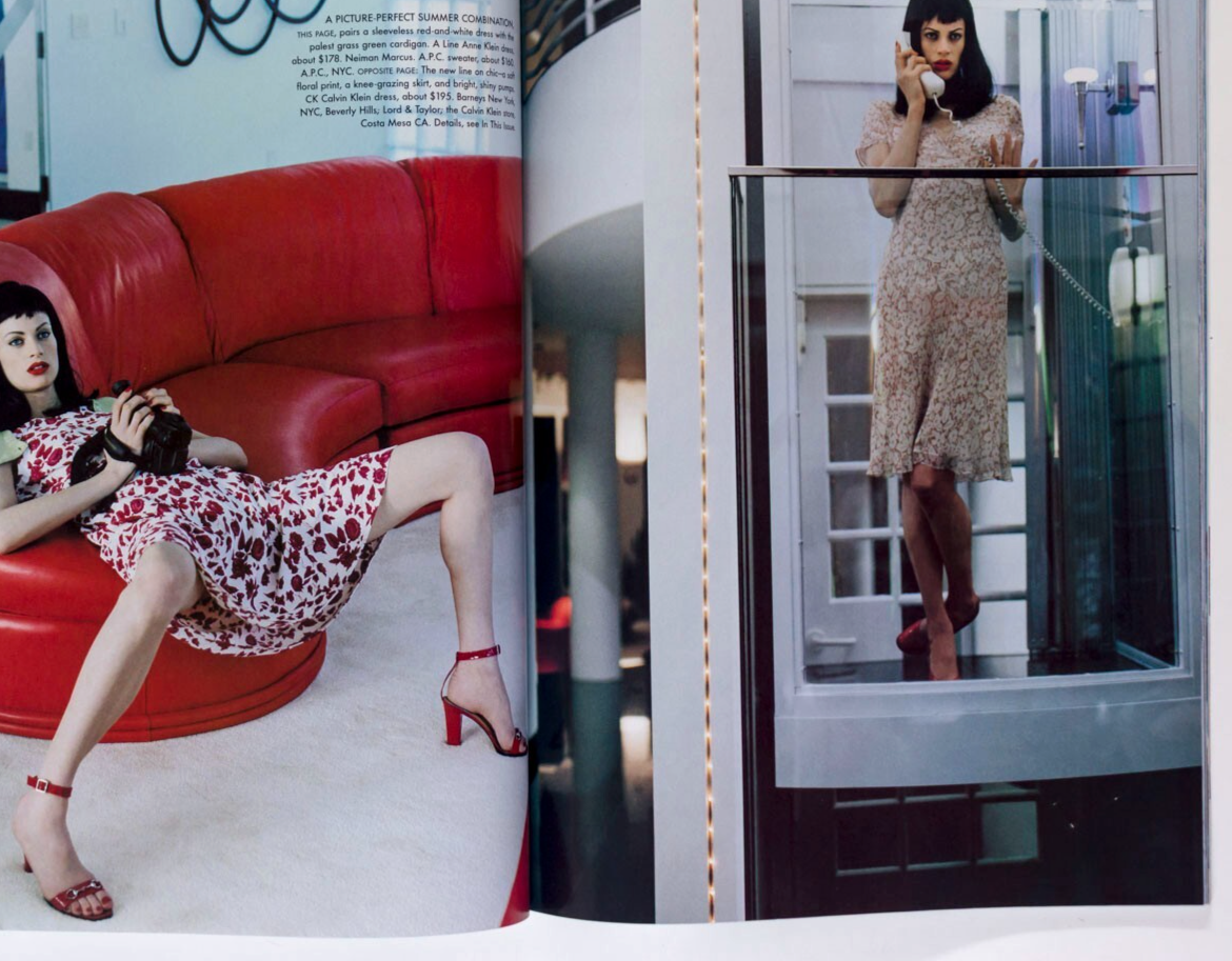 KRISTEN McMENAMY Kate Moss AMBER VALLETTA Vogue April 1995 Amanda Harlech PENN