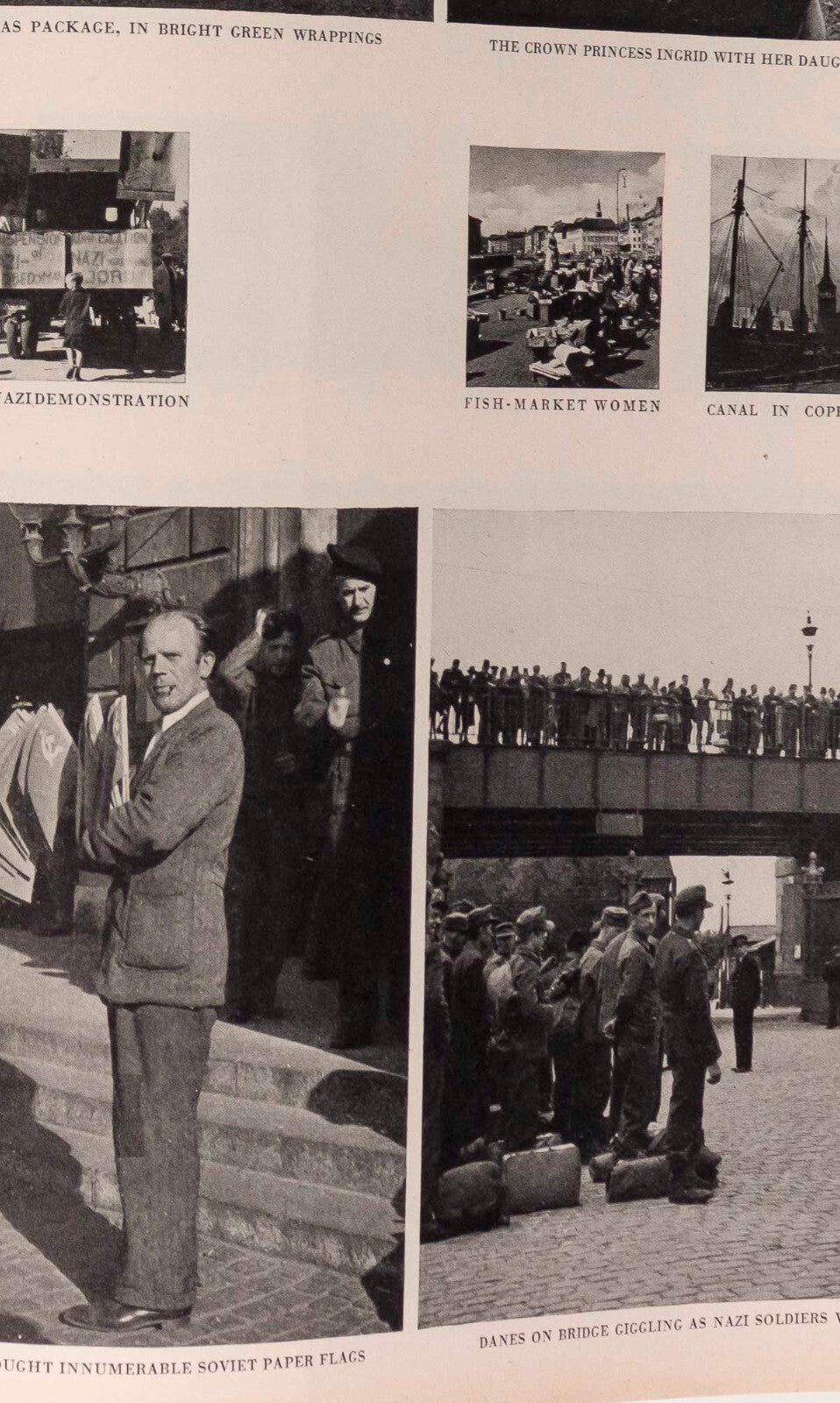 LEE MILLER Denmark BLUMENFELD Rene Bouet-Willaumez ROGER DESCOMBES VOGUE 8/ 1945