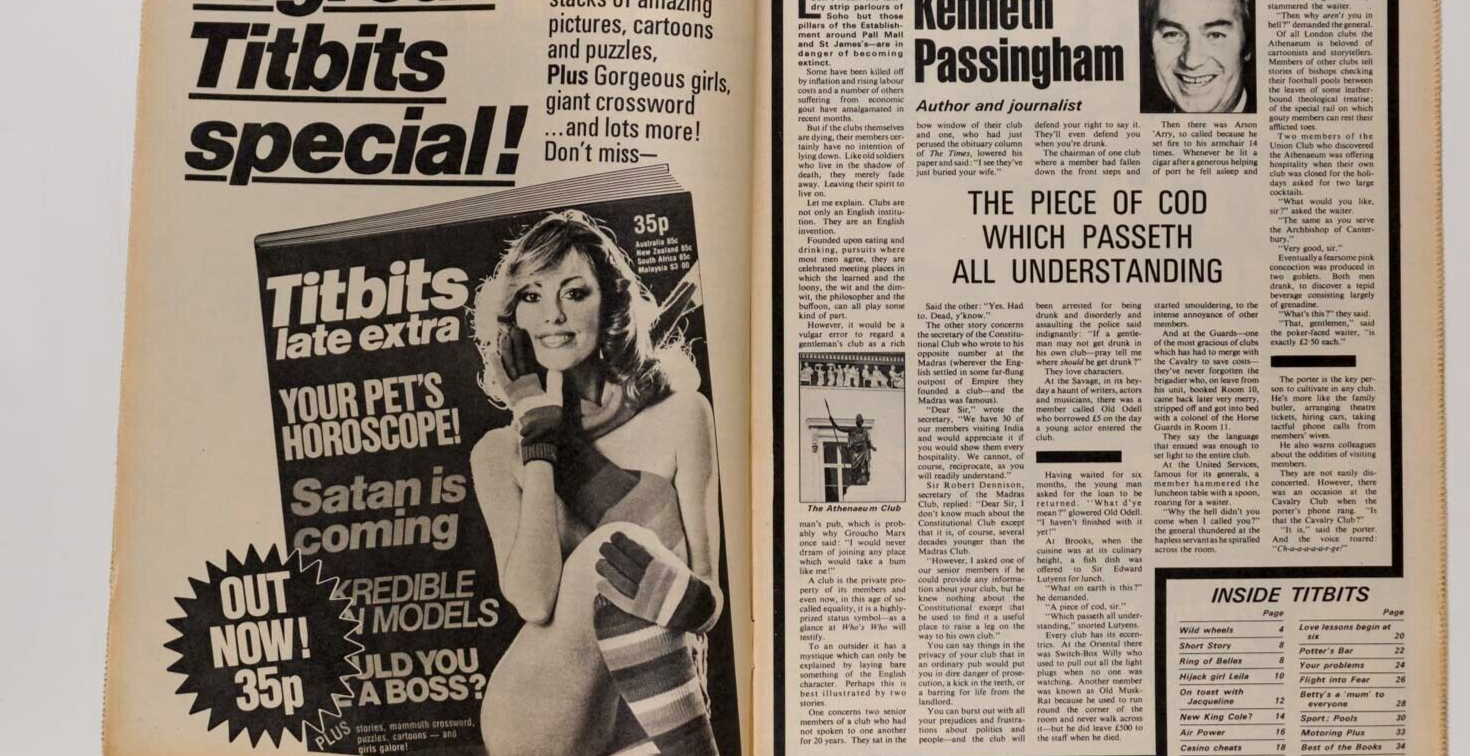 JACQUELINE BISSET Leila Khaled LINA MAGNANI Kenneth Passingham TITBITS magazine