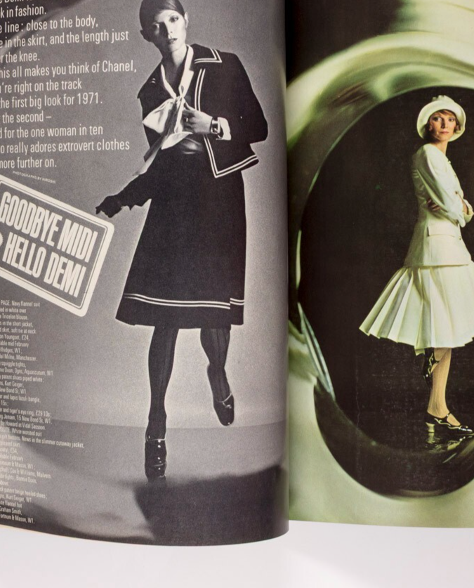 ELNORA WARING Natalia Makarova INGRID BOULTING Boots HARPERS BAZAAR January 1971