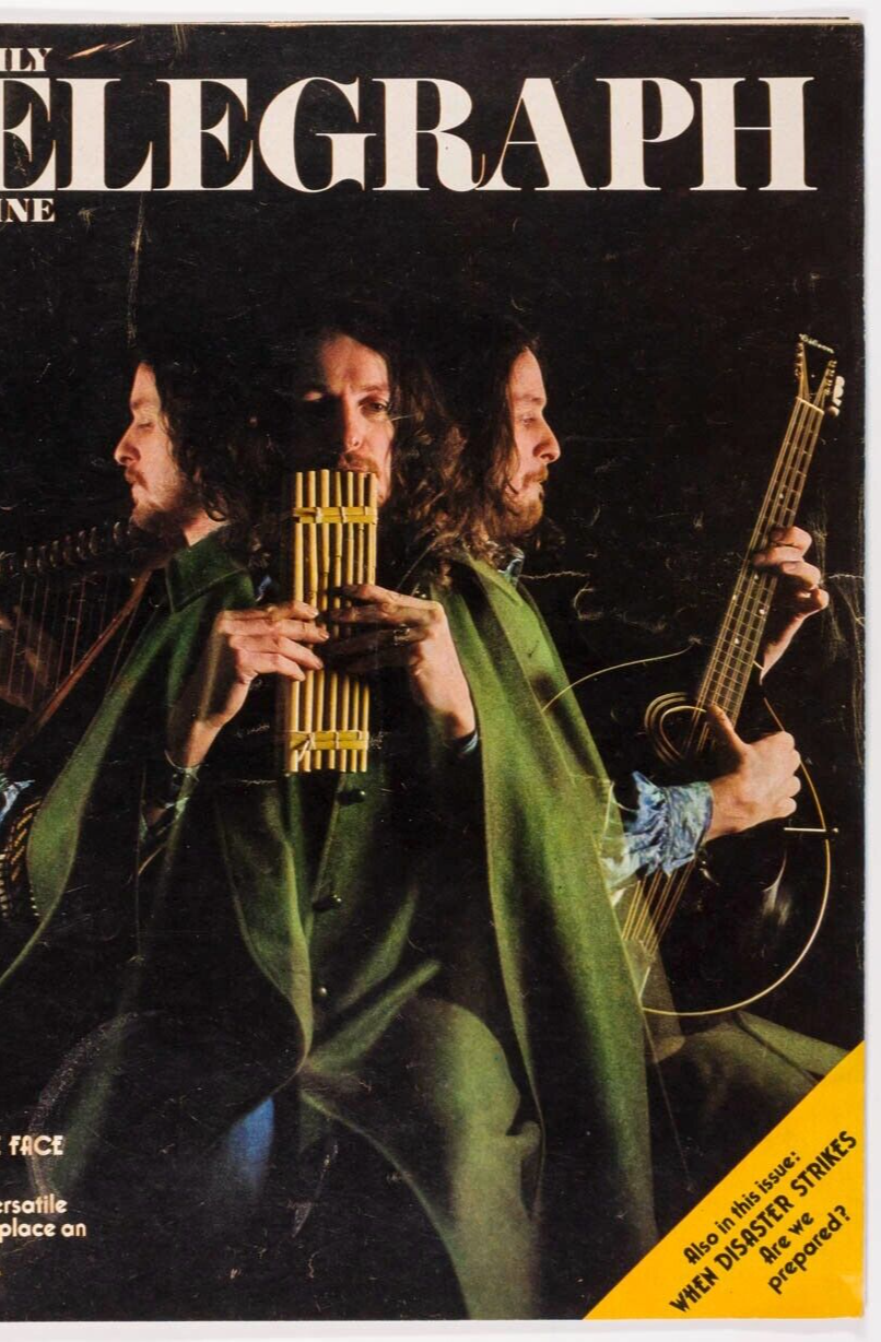 Jon Anderson YES Balenciaga STUART JACKMAN Scotland Yard 70's Telegraph magazine